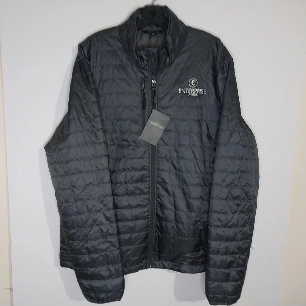 CROSSLAND ENTEPRISE New Size XL Men's Quilted Dark Blue Puffer Jacket